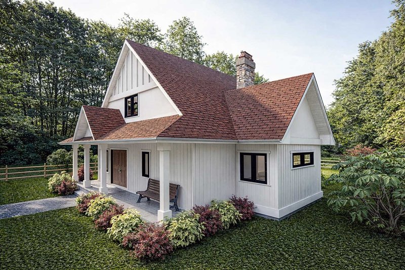Architectural House Design - Exterior - Other Elevation 1 for Cabin House Plan #1101-57 - 2 bed, 2.5 bath