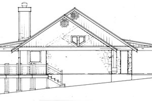 Exterior - Other Elevation for Ranch House Plan #140-134 - 2 bed, 2.5 bath