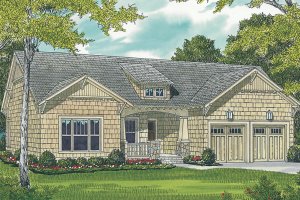 Craftsman Exterior - Front Elevation Plan #453-64