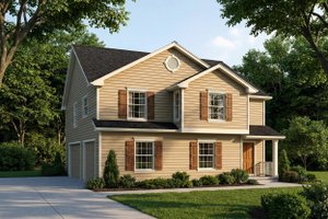 House Plan Design - Traditional Exterior - Front Elevation Plan #22-404