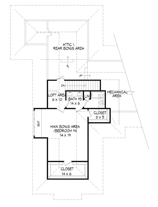 Dream House Plan - Country Floor Plan - Upper Floor Plan #932-289