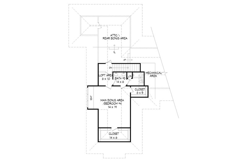Dream House Plan - Floor Plan - Upper Floor for Country House Plan #932-289 - 4 bed, 3.5 bath