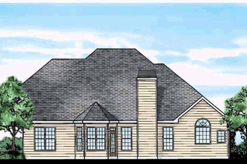 Home Plan - Exterior - Rear Elevation for Country House Plan #927-685 - 4 bed, 3 bath