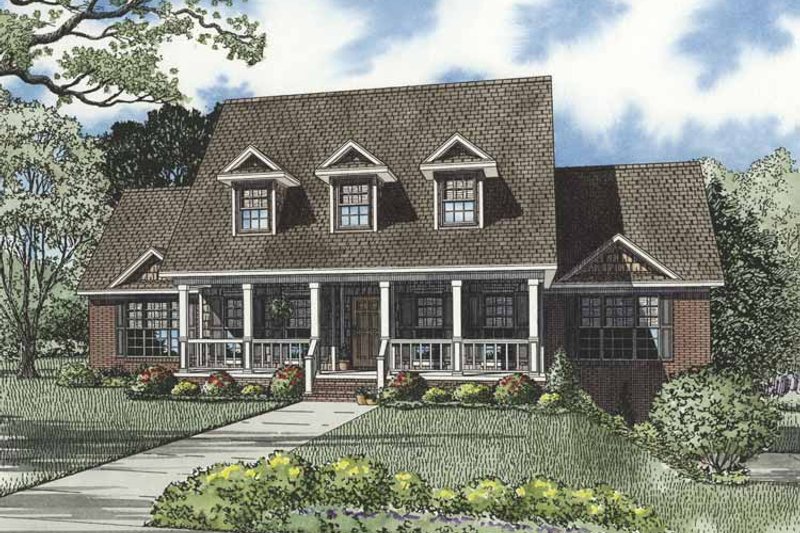 Home Plan - Country Exterior - Front Elevation Plan #17-3273