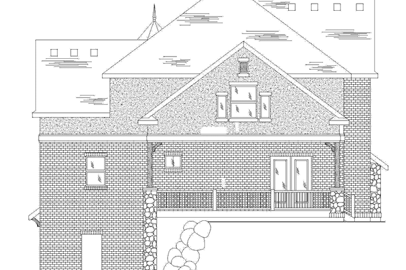 Home Plan - Exterior - Rear Elevation for Country House Plan #945-78 - 4 bed, 3.5 bath