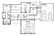 Cottage Style House Plan - 3 Beds 2.5 Baths 3473 Sq/Ft Plan #928-52 