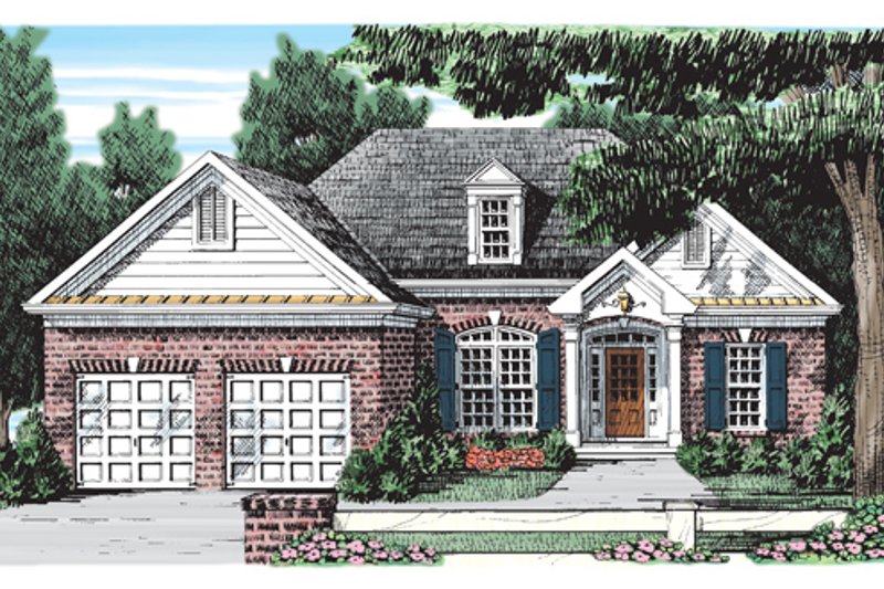Architectural House Design - Ranch Exterior - Front Elevation Plan #927-226