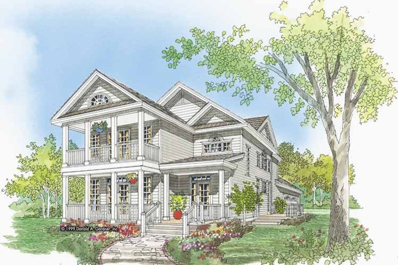 Architectural House Design - Exterior - Front Elevation 7 for Country House Plan #929-518 - 3 bed, 2.5 bath