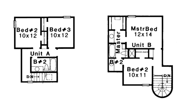 Architectural House Design - Contemporary Floor Plan - Upper Floor Plan #310-1141