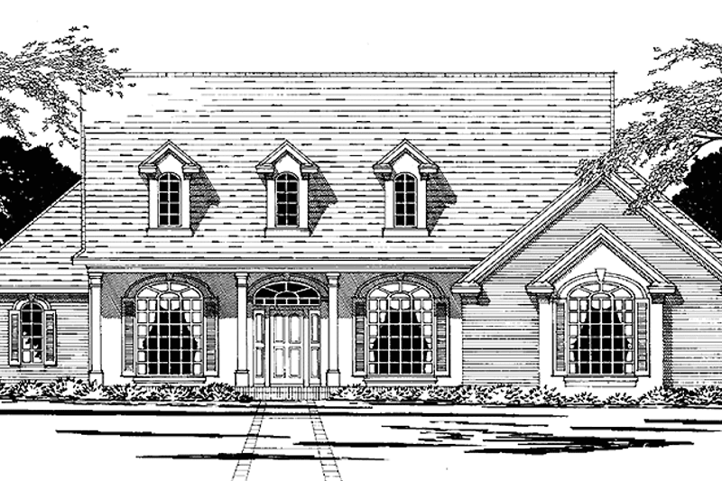 Architectural House Design - Ranch Exterior - Front Elevation Plan #472-173