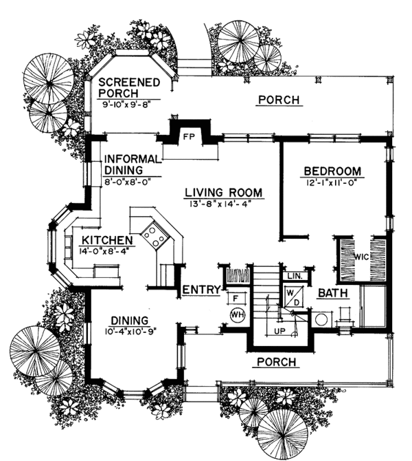 Architectural House Design - Craftsman Floor Plan - Main Floor Plan #1016-57