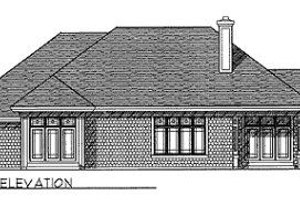 Exterior - Rear Elevation for Traditional House Plan #70-373 - 3 bed, 2.5 bath