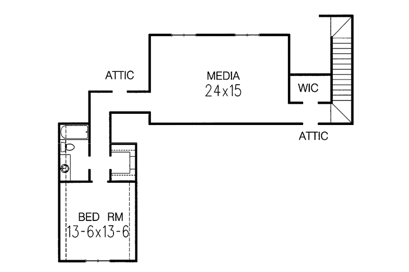 Dream House Plan - Floor Plan - Other Floor for Traditional House Plan #15-296 - 3 bed, 2.5 bath