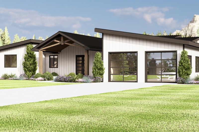 Home Plan - Contemporary Exterior - Front Elevation Plan #1064-405