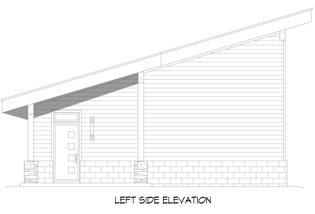 Exterior - Other Elevation for Contemporary House Plan #932-1419, 0 bath