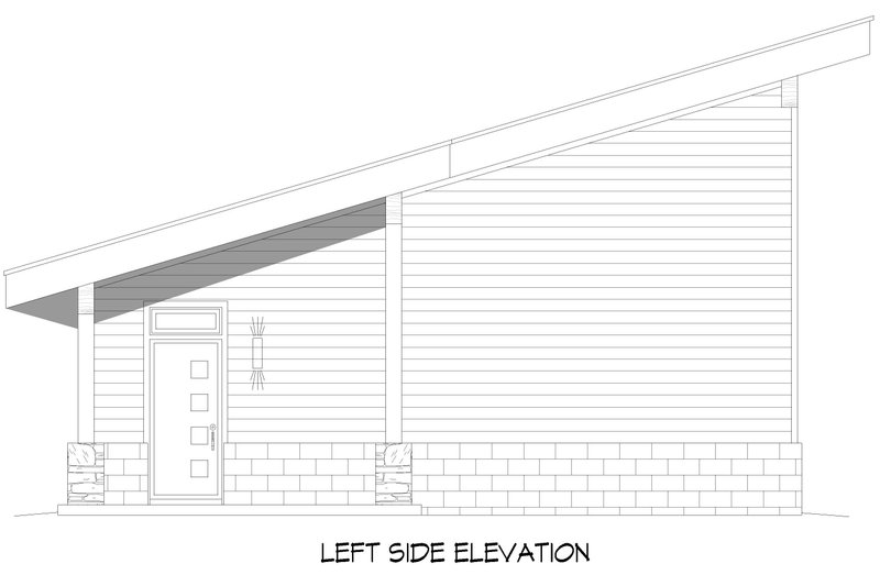 Architectural House Design - Exterior - Other Elevation for Contemporary House Plan #932-1419, 0 bath