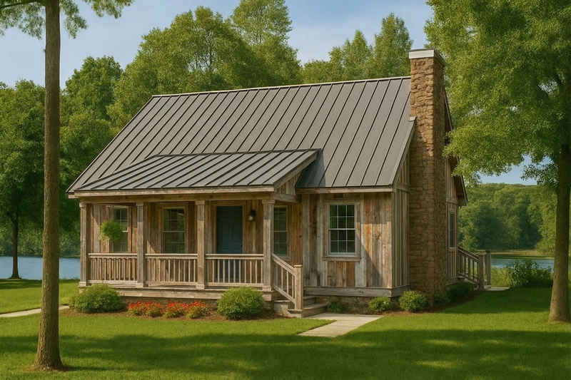 House Plan Design - Exterior - Front Elevation 4 for Cottage House Plan #17-2018 - 3 bed, 2 bath