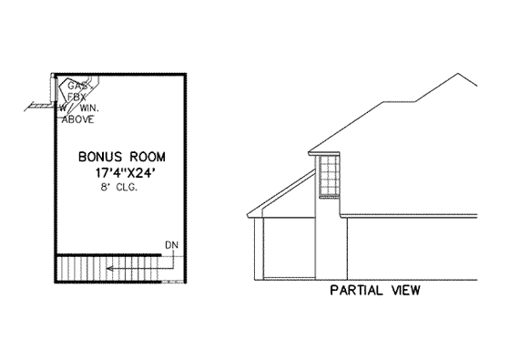 Floor Plan - Other Floor for Traditional House Plan #65-434 - 3 bed, 2 bath
