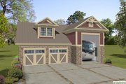 Craftsman Style House Plan - 1 Beds 1 Baths 843 Sq/Ft Plan #56-611 