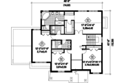 Traditional Style House Plan - 3 Beds 2 Baths 3095 Sq/Ft Plan #25-4499 