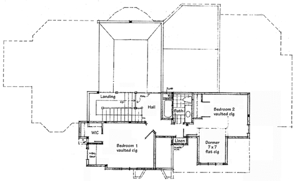 Architectural House Design - European Floor Plan - Upper Floor Plan #320-1426