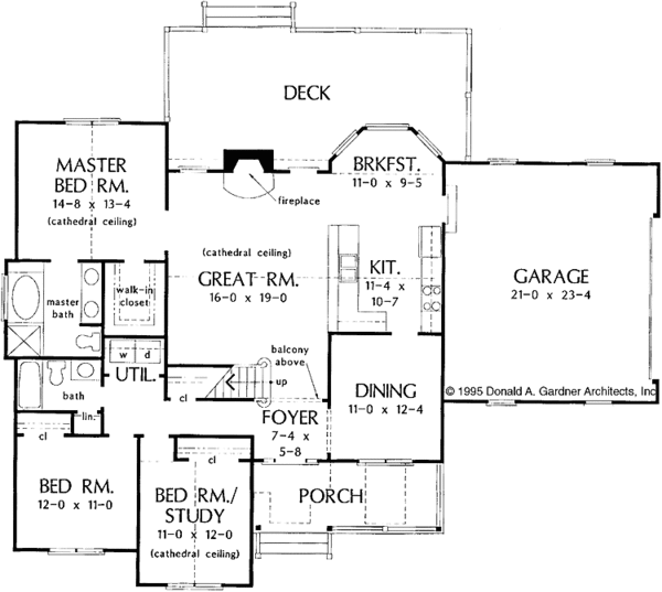 Architectural House Design - Country Floor Plan - Main Floor Plan #929-235