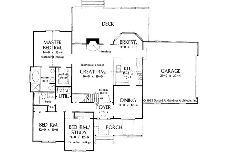 Home Plan - Floor Plan - Main Floor for Country House Plan #929-235 - 3 bed, 2 bath