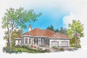 Mediterranean Style House Plan - 4 Beds 2.5 Baths 1954 Sq/Ft Plan #929-295 