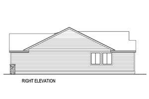 Exterior - Other Elevation 1 for Farmhouse House Plan #569-44 - 3 bed, 2 bath
