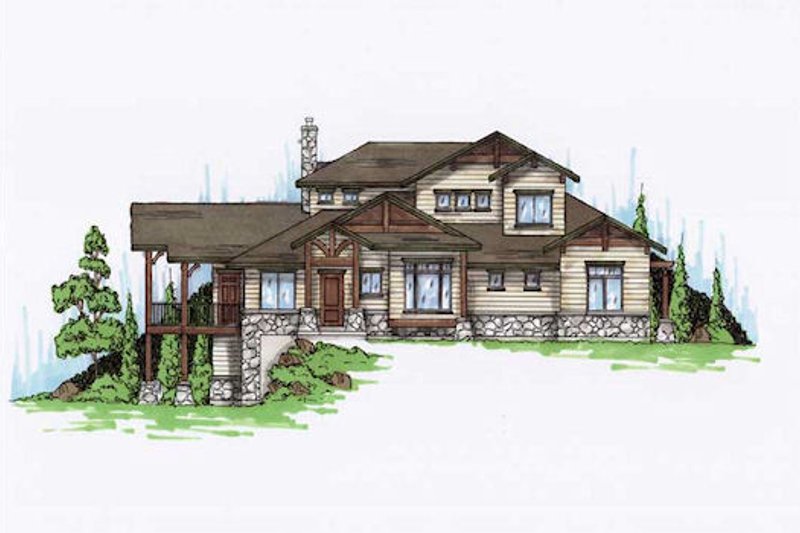 Dream House Plan - Bungalow Exterior - Front Elevation Plan #5-384