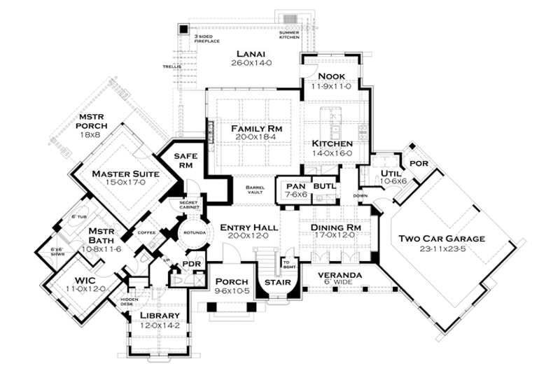 Dream House Plan - Floor Plan - Other Floor for Cottage House Plan #120-244 - 3 bed, 4 bath