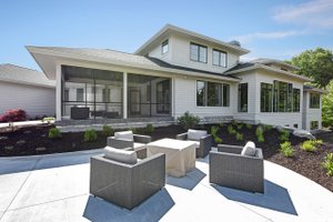 Exterior - Rear Elevation for Traditional House Plan #928-329 - 4 bed, 3.5 bath