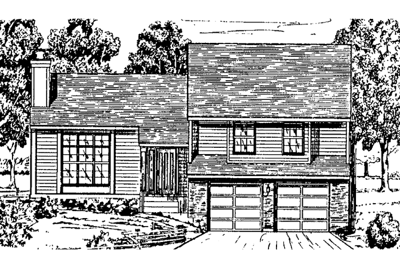 Dream House Plan - Contemporary Exterior - Front Elevation Plan #405-306