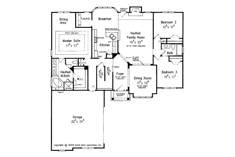 Home Plan - Floor Plan - Main Floor for Country House Plan #927-926 - 3 bed, 2 bath