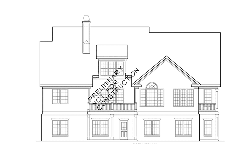 Home Plan - Exterior - Rear Elevation for Country House Plan #927-275 - 3 bed, 2.5 bath