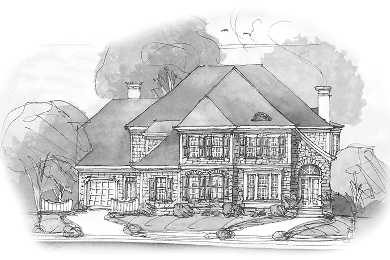 Home Plan - Country Exterior - Front Elevation Plan #429-303