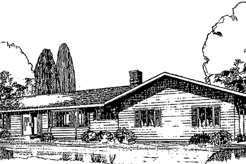 House Plan Design - Ranch Exterior - Front Elevation Plan #60-895