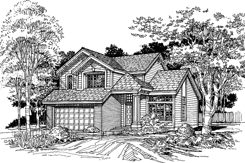 Architectural House Design - Bungalow Exterior - Front Elevation Plan #320-579