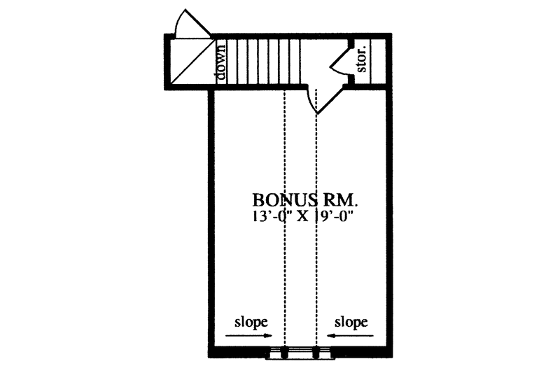 Home Plan - Floor Plan - Other Floor for Country House Plan #42-458 - 3 bed, 2 bath