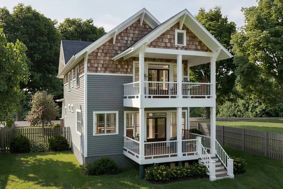 Exterior - Other Elevation for Craftsman House Plan #79-317 - 2 bed, 2.5 bath