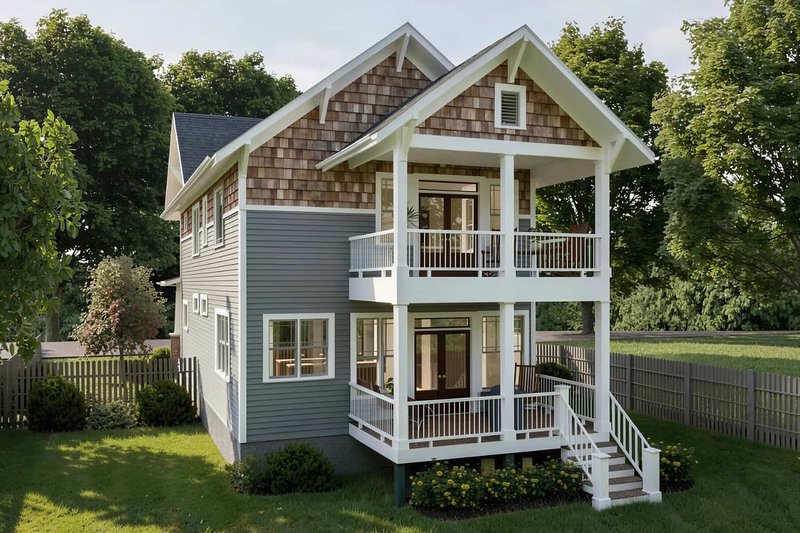 Home Plan - Exterior - Other Elevation for Craftsman House Plan #79-317 - 2 bed, 2.5 bath