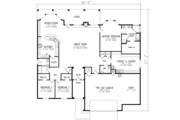 Mediterranean Style House Plan - 3 Beds 2.5 Baths 2763 Sq/Ft Plan #1-675 