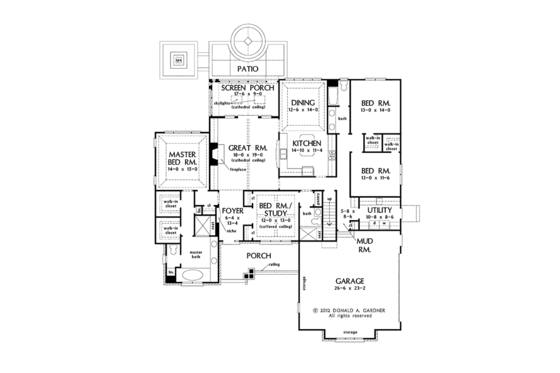 Floor Plan - Other Floor for Traditional House Plan #929-963 - 4 bed, 3 bath