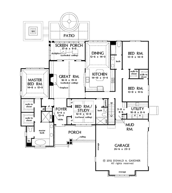 Dream House Plan - Traditional Floor Plan - Other Floor Plan #929-963