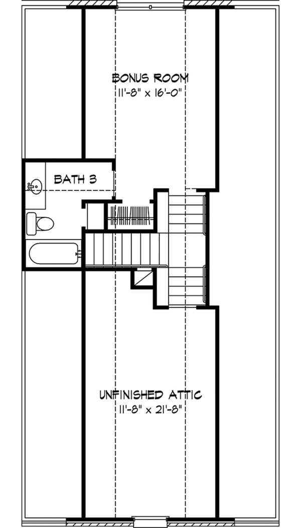 House Design - Country Floor Plan - Upper Floor Plan #140-170