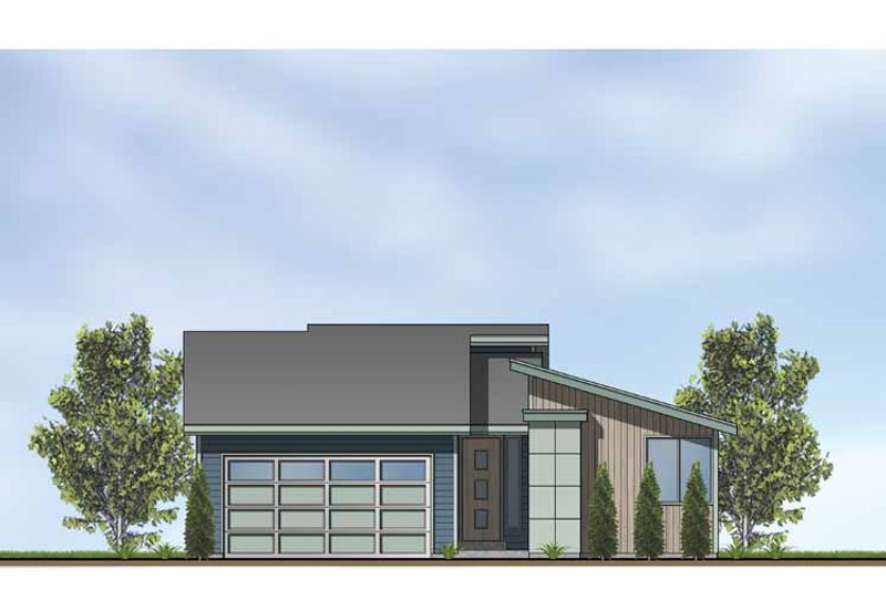 Home Plan - Exterior - Front Elevation 3 House Plan #569-2 - 3 bed, 2 bath