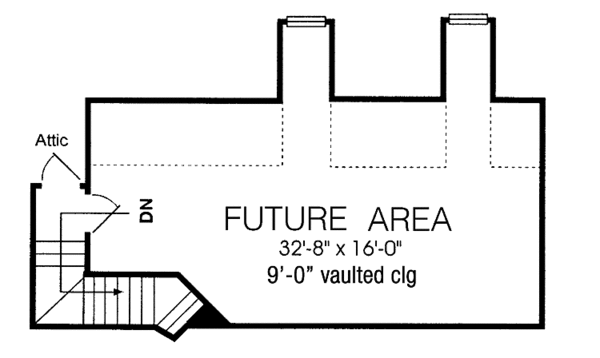 House Plan Design - Country Floor Plan - Upper Floor Plan #974-47