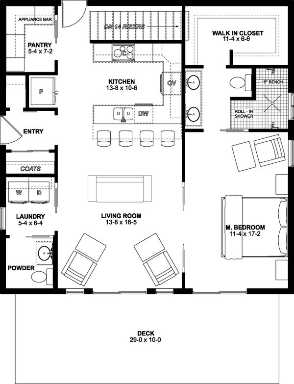 Farmhouse Floor Plan - Other Floor Plan #126-176