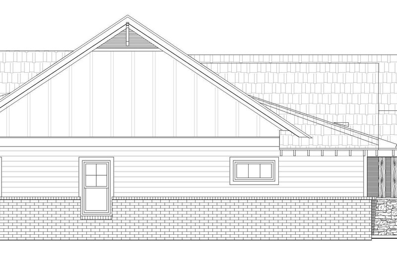 House Design - Exterior - Other Elevation for Craftsman House Plan #932-174 - 3 bed, 2 bath