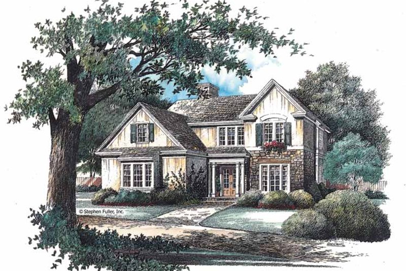 Home Plan - Country Exterior - Front Elevation Plan #429-97